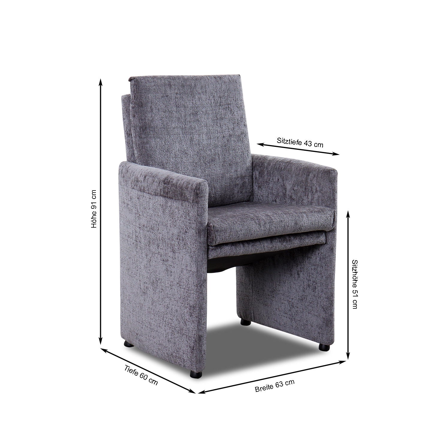 Willi Schillig Stuhl-Sessel 10602 RENO in Stoff JAB balou