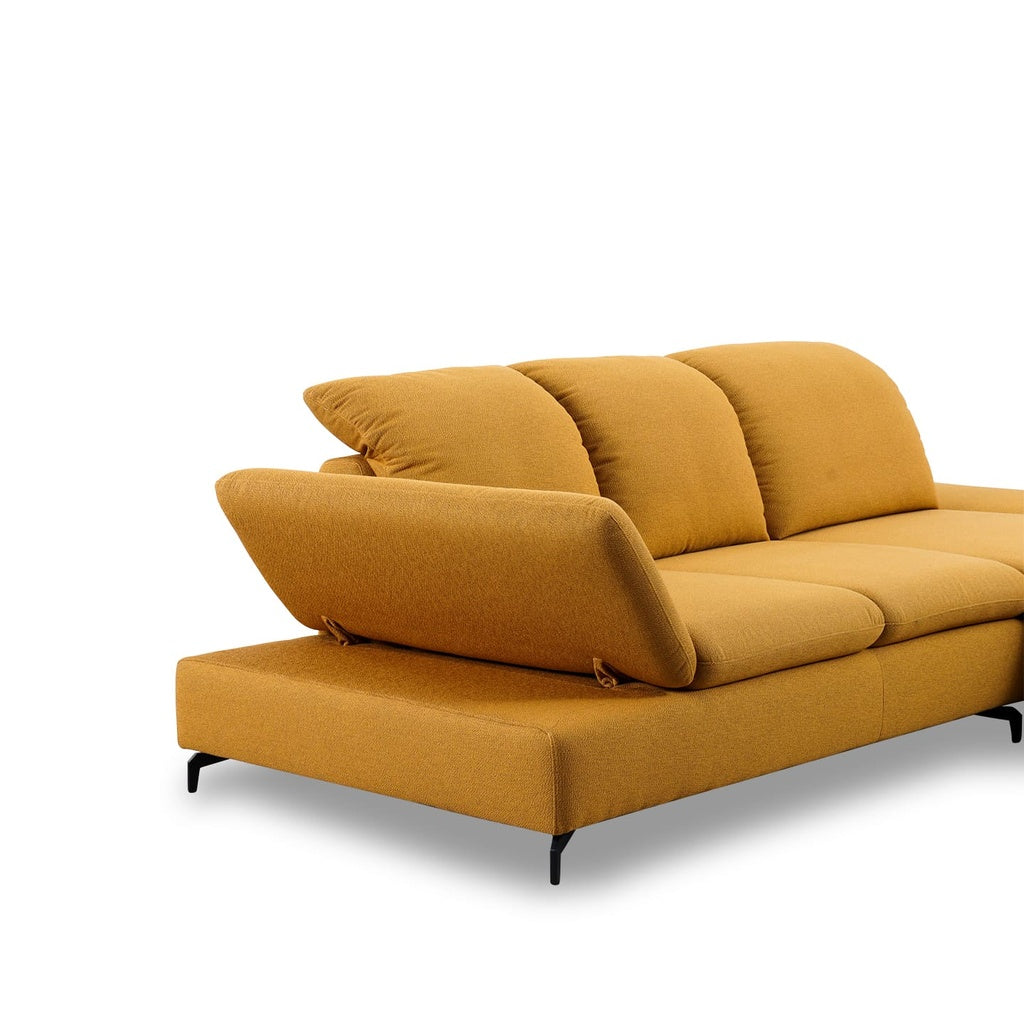 Ecksofa 15278 TAOO in Stoff W82 honey - Sitzdesign