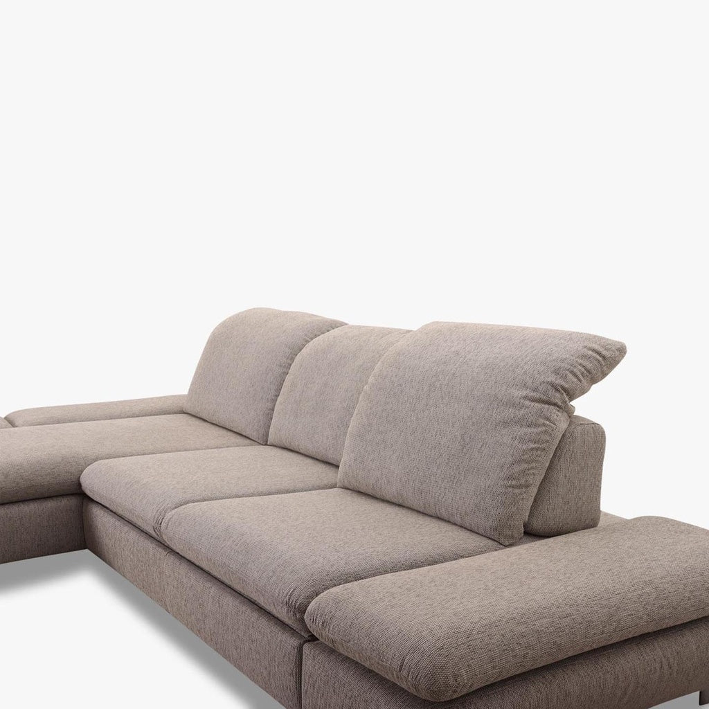 Ecksofa 15259 Jackie in Stoff W60 silver - Ecksofa Stoff