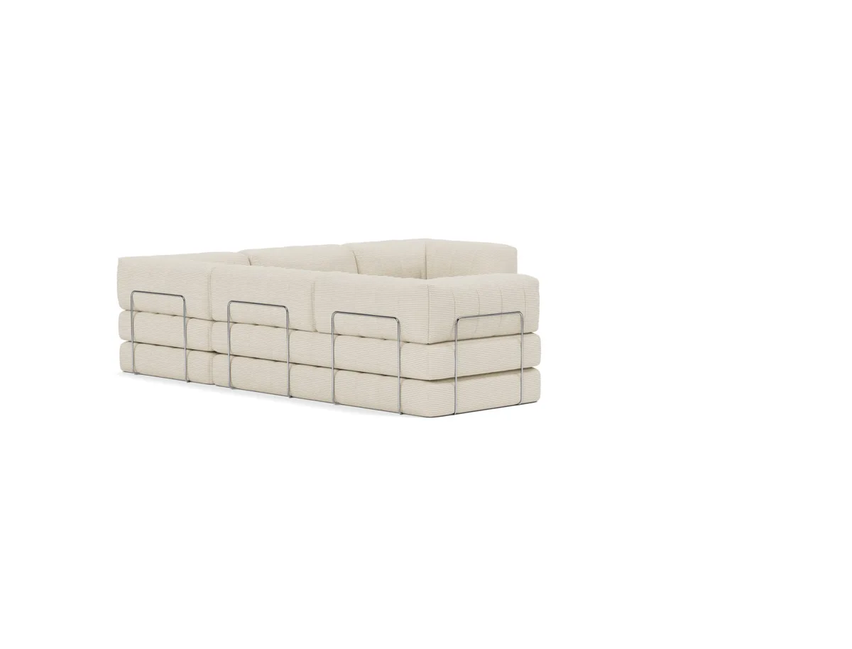 CozyPad Schlafsofa Corner mit Armlehnen – Frame 13
