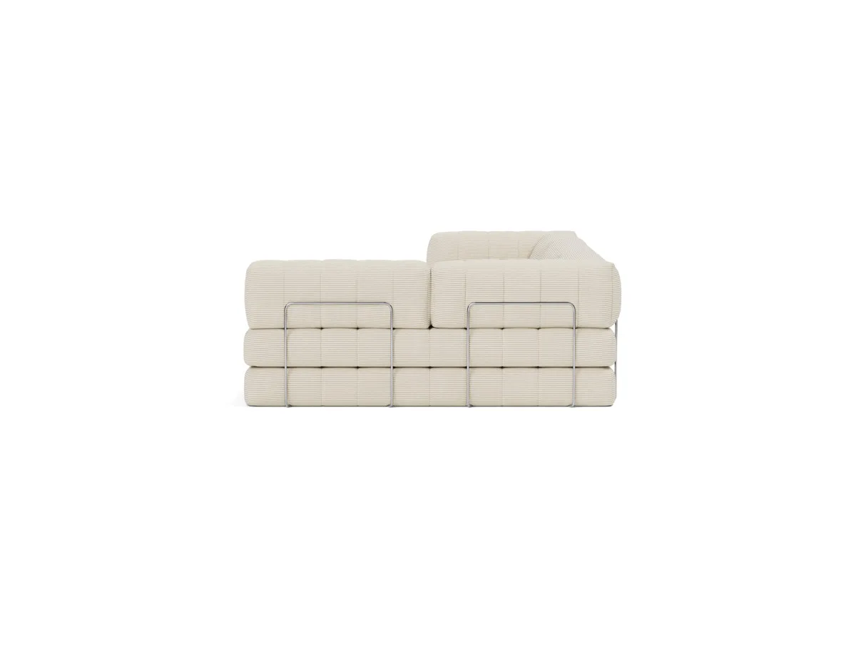 CozyPad Schlafsofa L-Shape mit Armlehnen – Frame 25