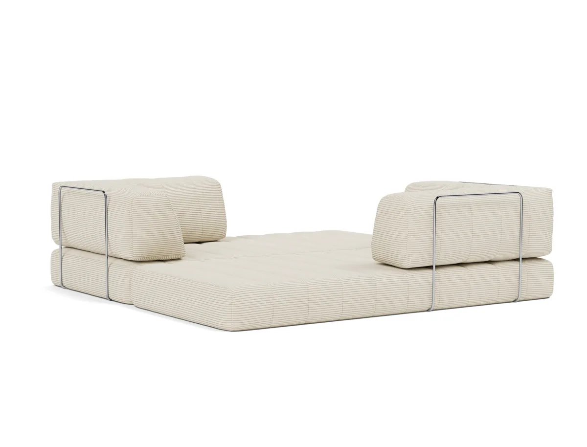 CozyPad Schlafsofa mit Armlehnen – LIEGE