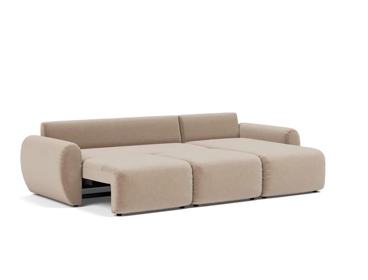 Norum Schlafsofa Chaiselongue mit Curve-Armlehnen – BETT