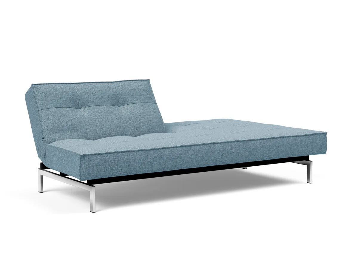 Splitback Chrom Schlafsofa – RELAX-BETT