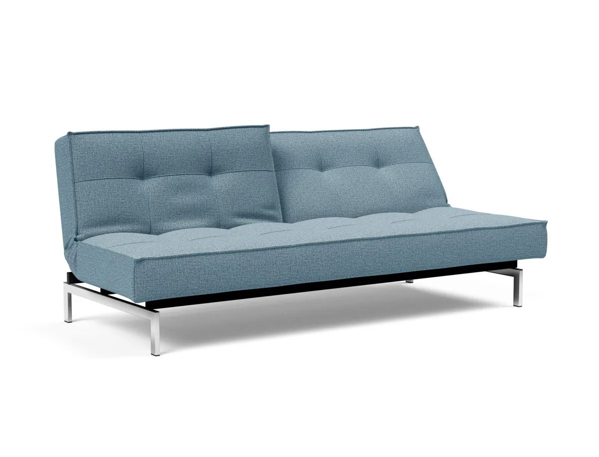 Splitback Chrom Schlafsofa – SOFA-RELAX