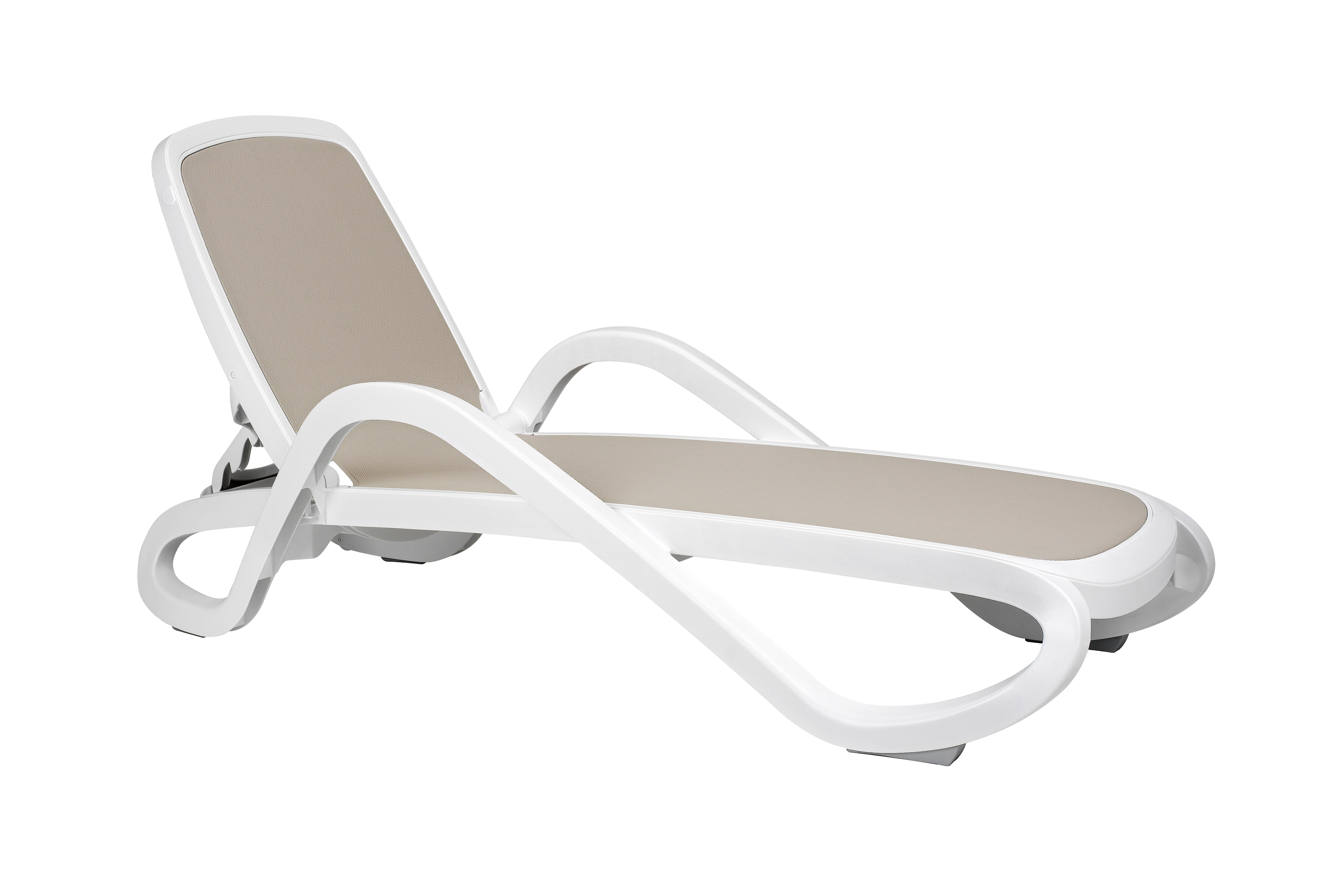Nardi Alfa – Outdoor-Sonnenliege – Bianco/tortora