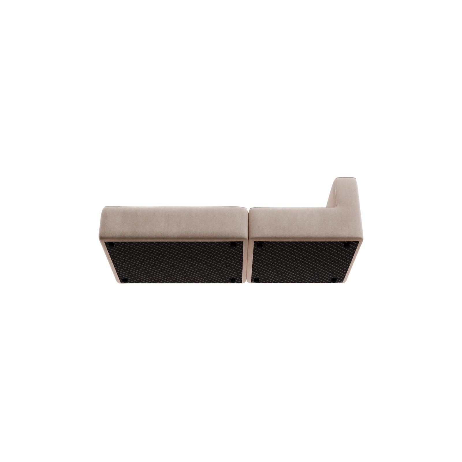 TASI 2 Sitzer Open End Links – Beige – Stoff: Pina