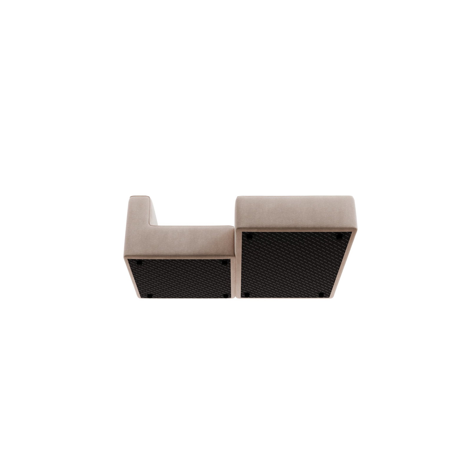 TASI Chaiselongue Rechts – Beige – Stoff: Pina