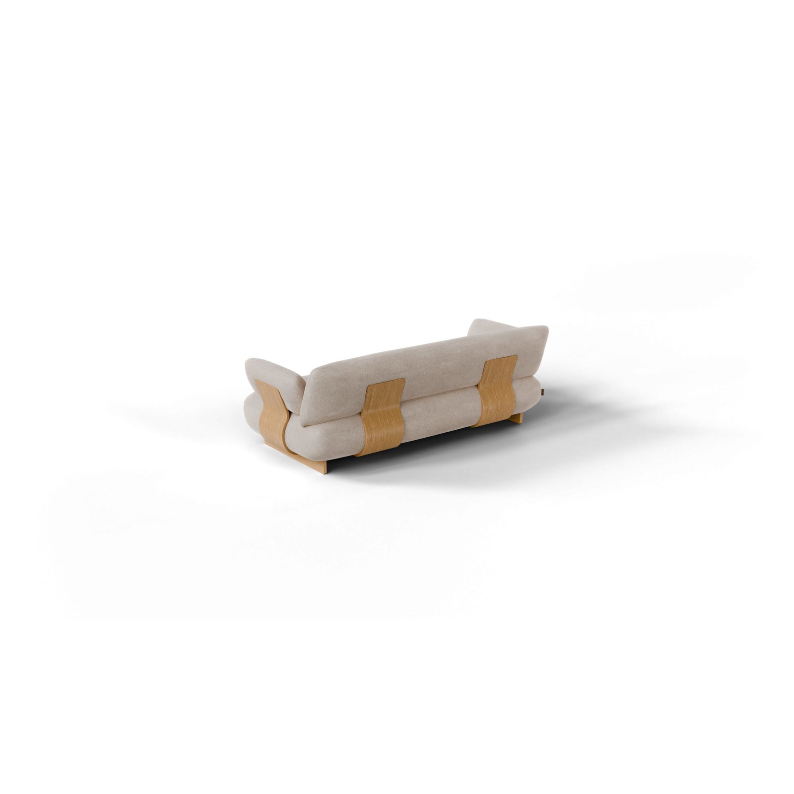 MOCO 2 Sitzer Kombi – Beige – Stoff: Pina