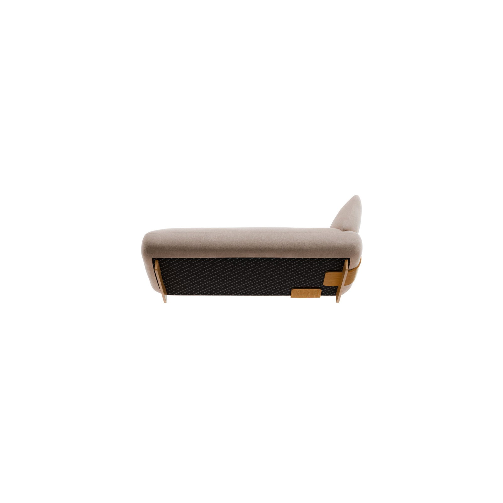 MOCO Chaiselongue Links – Beige – Stoff: Pina