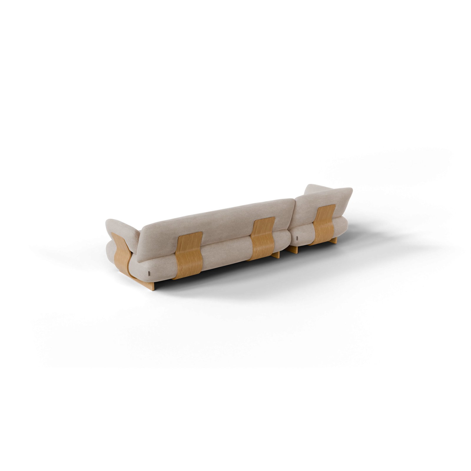 MOCO 2,5 Sitzer Kombi – Beige – Stoff: Pina