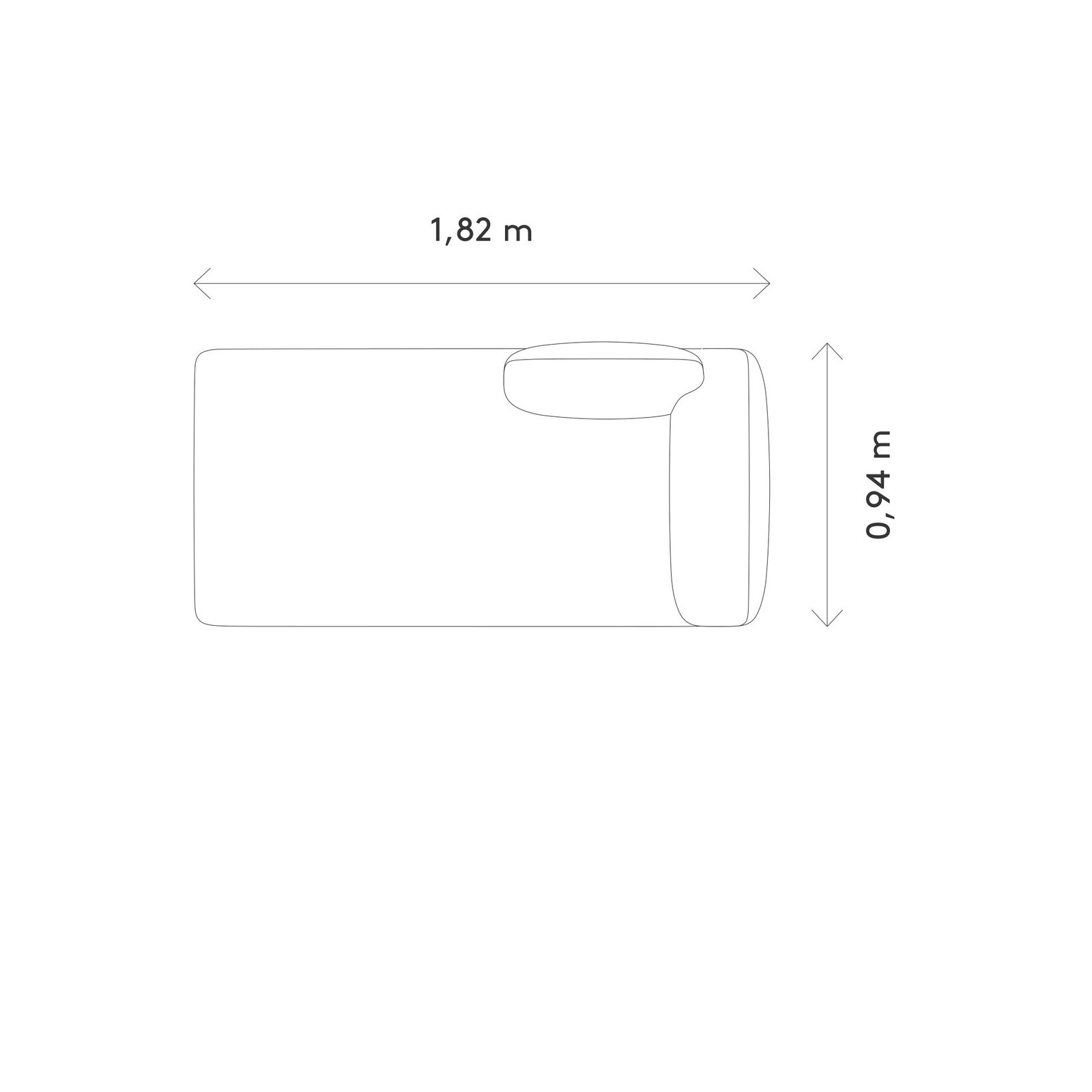 MOCO Chaiselongue Links
