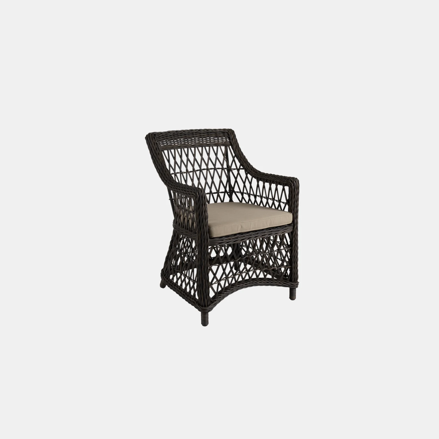 Beatrice Diningsessel Braun/beige