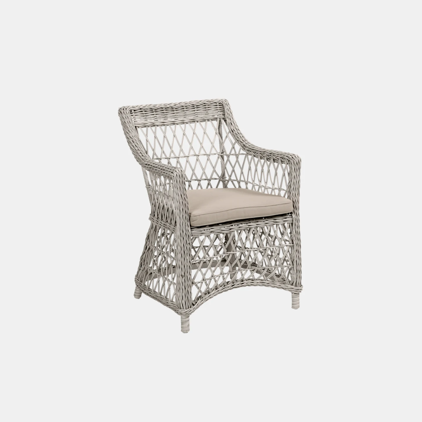 Beatrice Diningsessel Weiß/beige