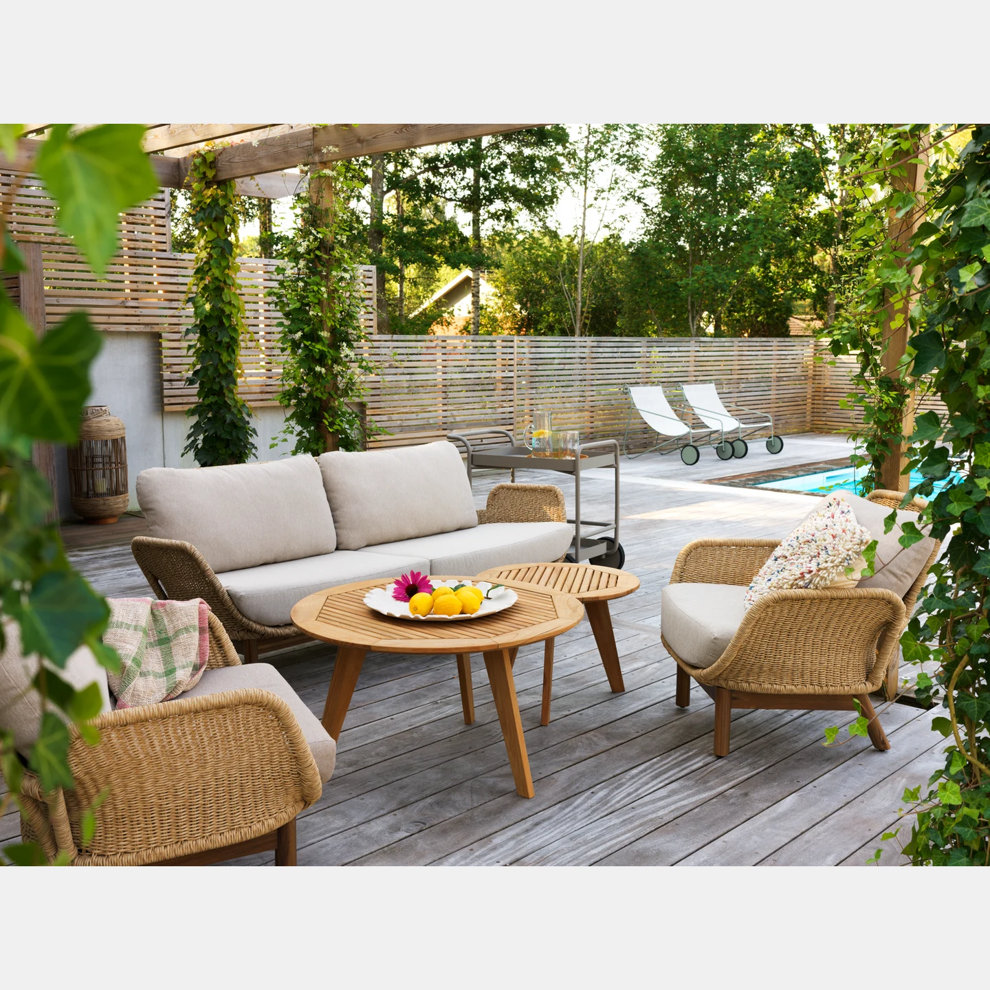 Lily 2,5-Sitzer-Sofa Twist Straw/Plush Wheat