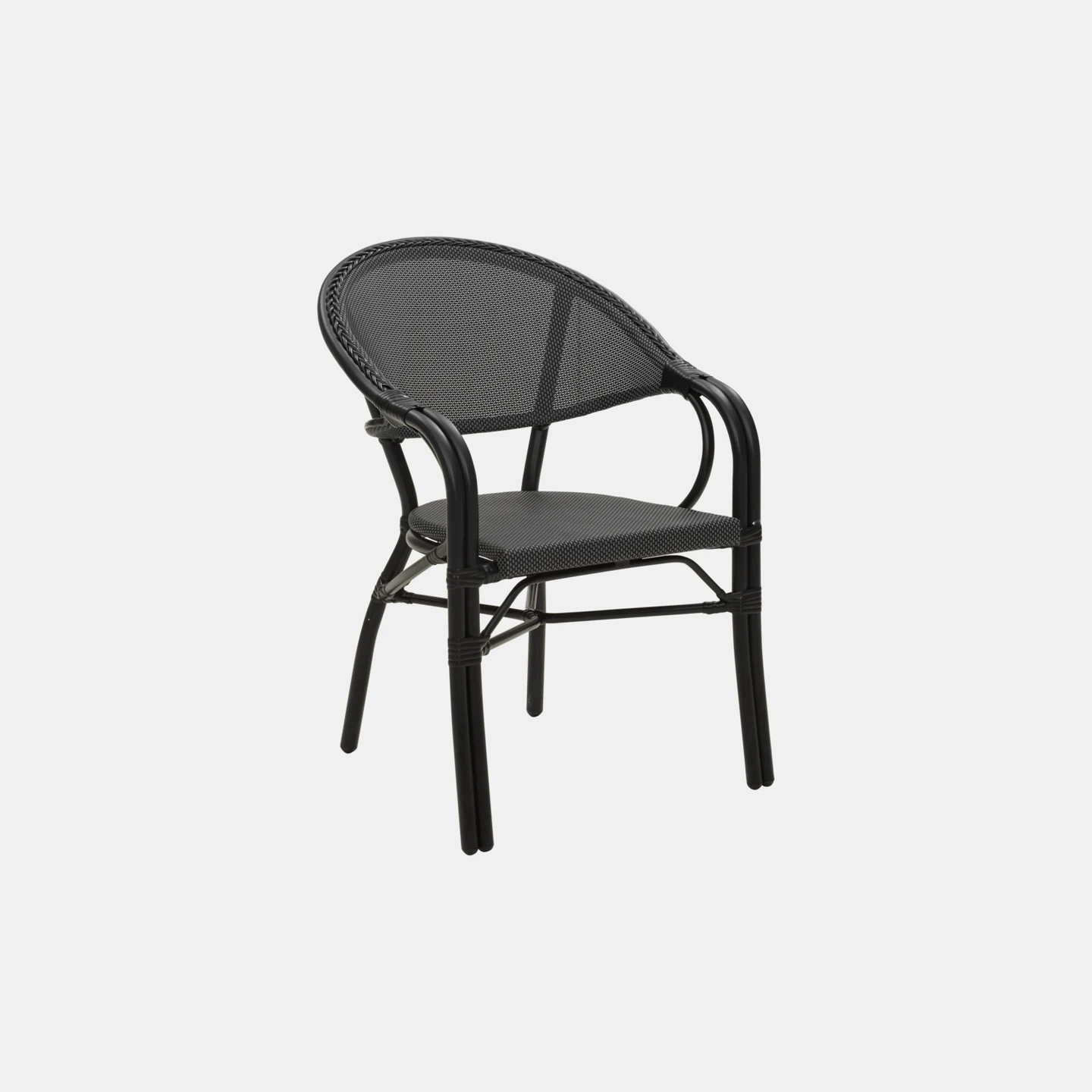 Parterre Diningsessel Schwarz/shwarz
