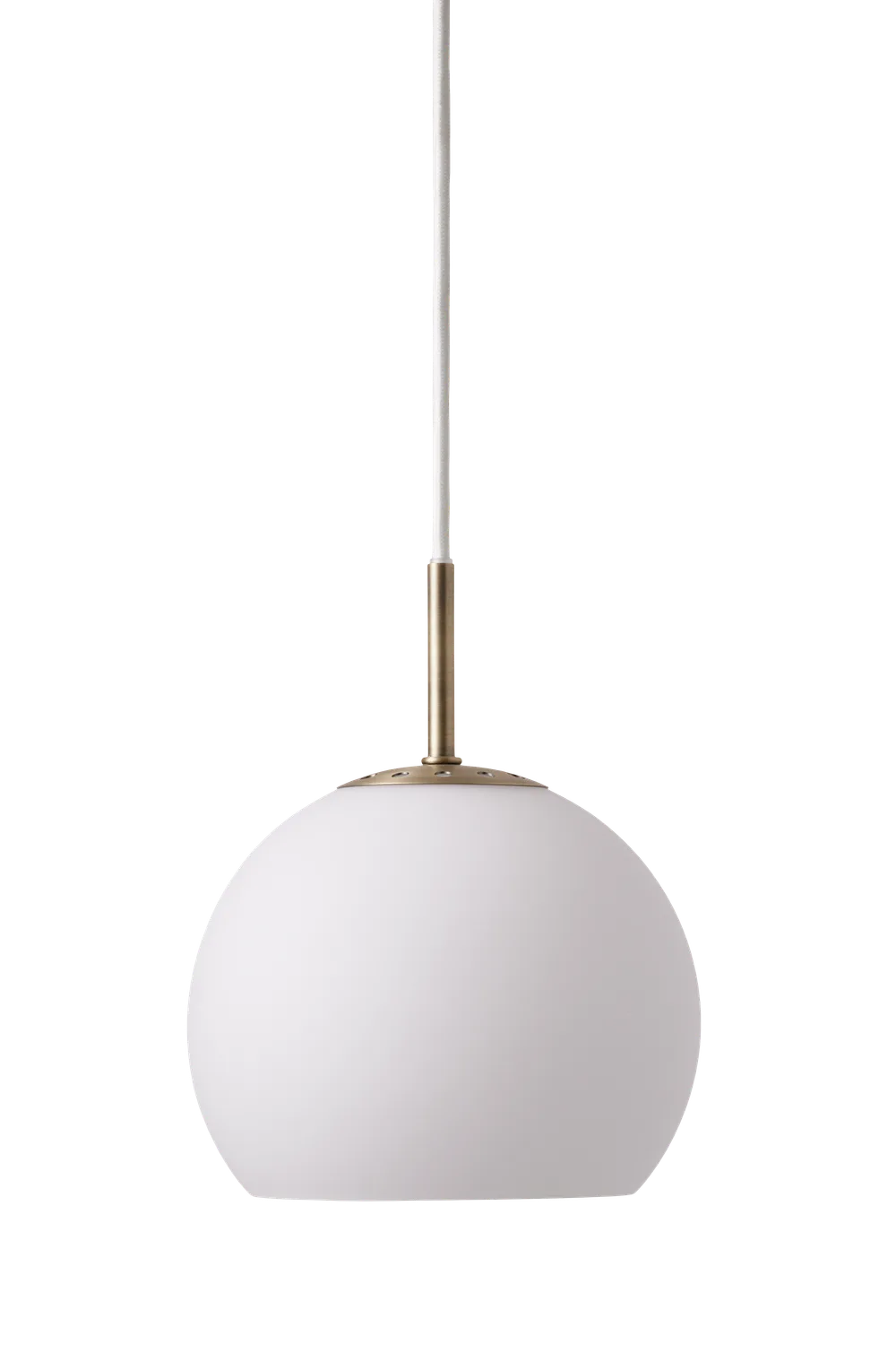 Frandsen Frandsen Ball Glass Pendelleuchte Ø18 – Matt white