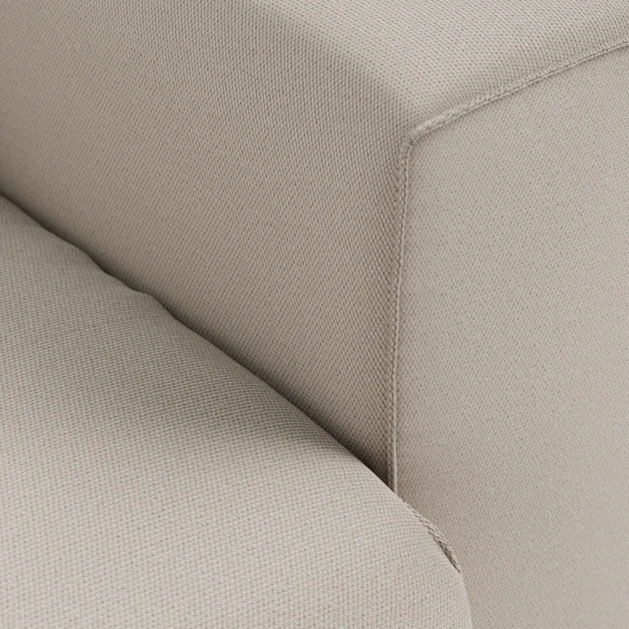 HKliving FLAKE Couch – Element rechts XL – Cosy, Beige – Wohnansicht