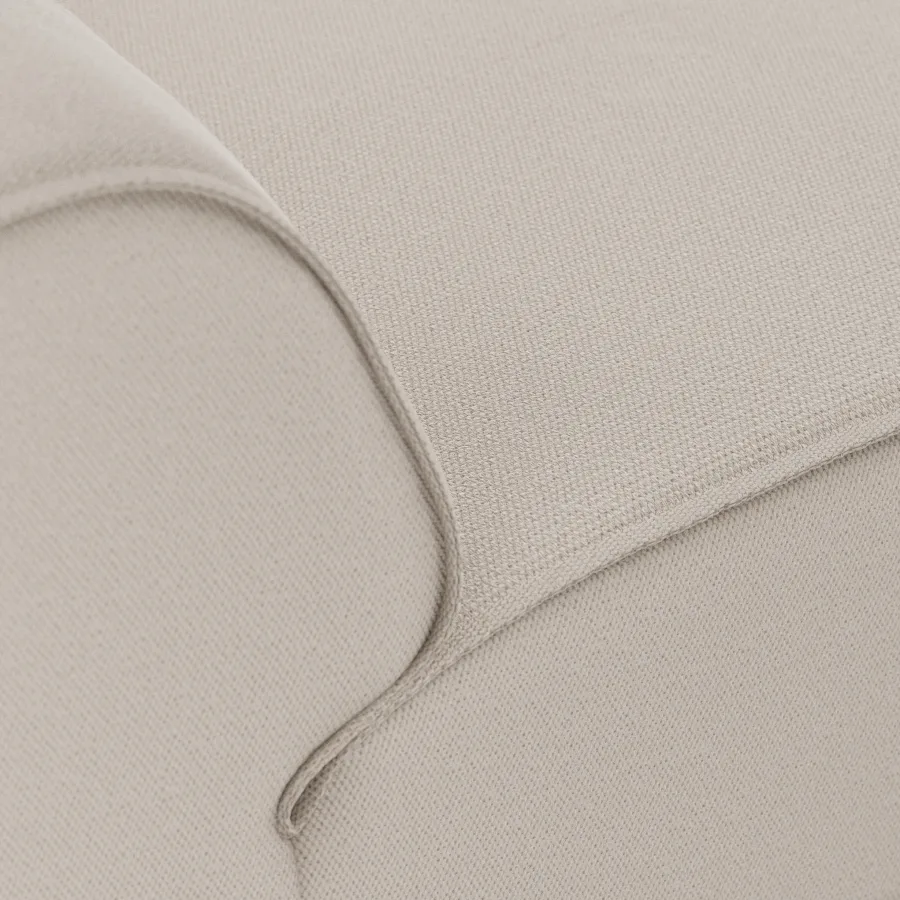 HKliving FLAKE Couch – Eckelement – Cosy, Beige – Wohnansicht