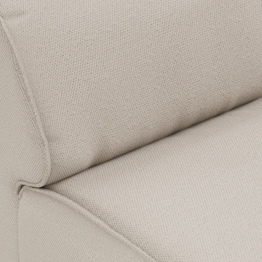 HKliving FLAKE Couch – Mittelelement – Cosy, Beige – Wohnansicht