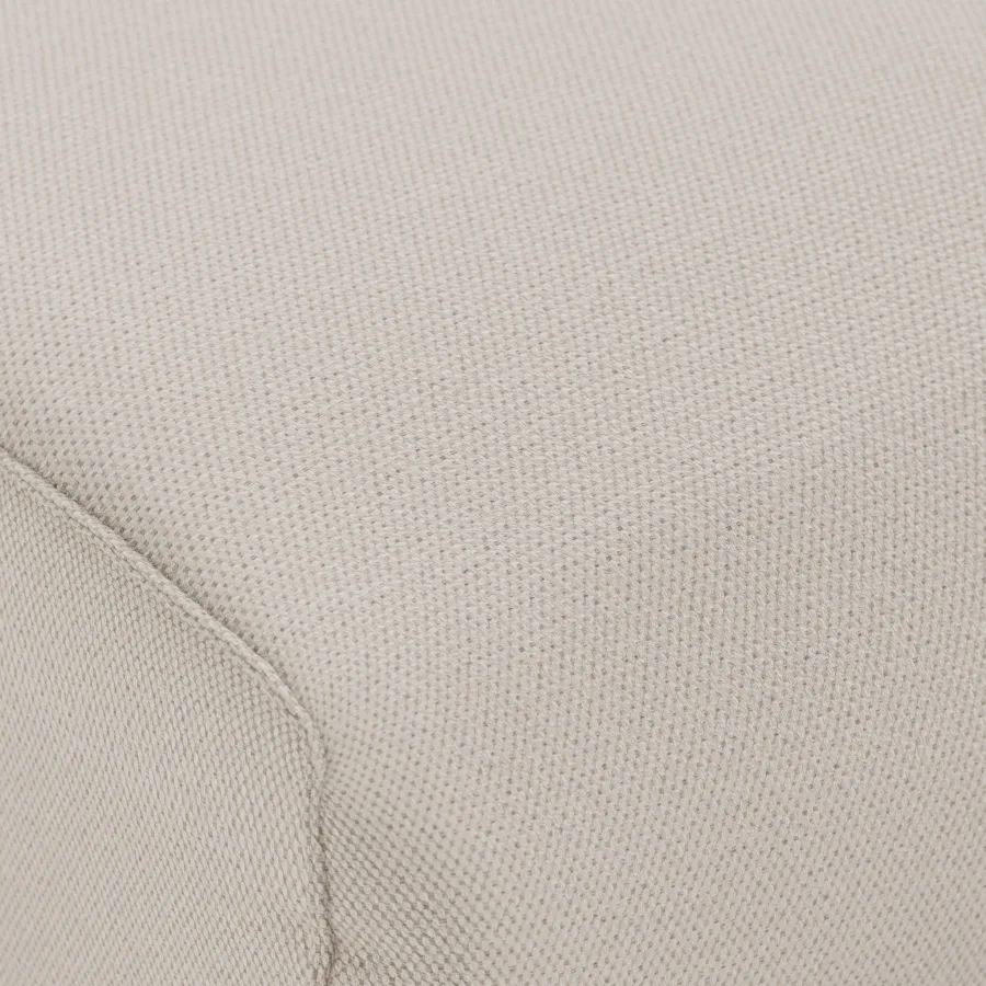 HKliving FLAKE Couch – Hocker Klein – Cosy, Beige – Wohnansicht