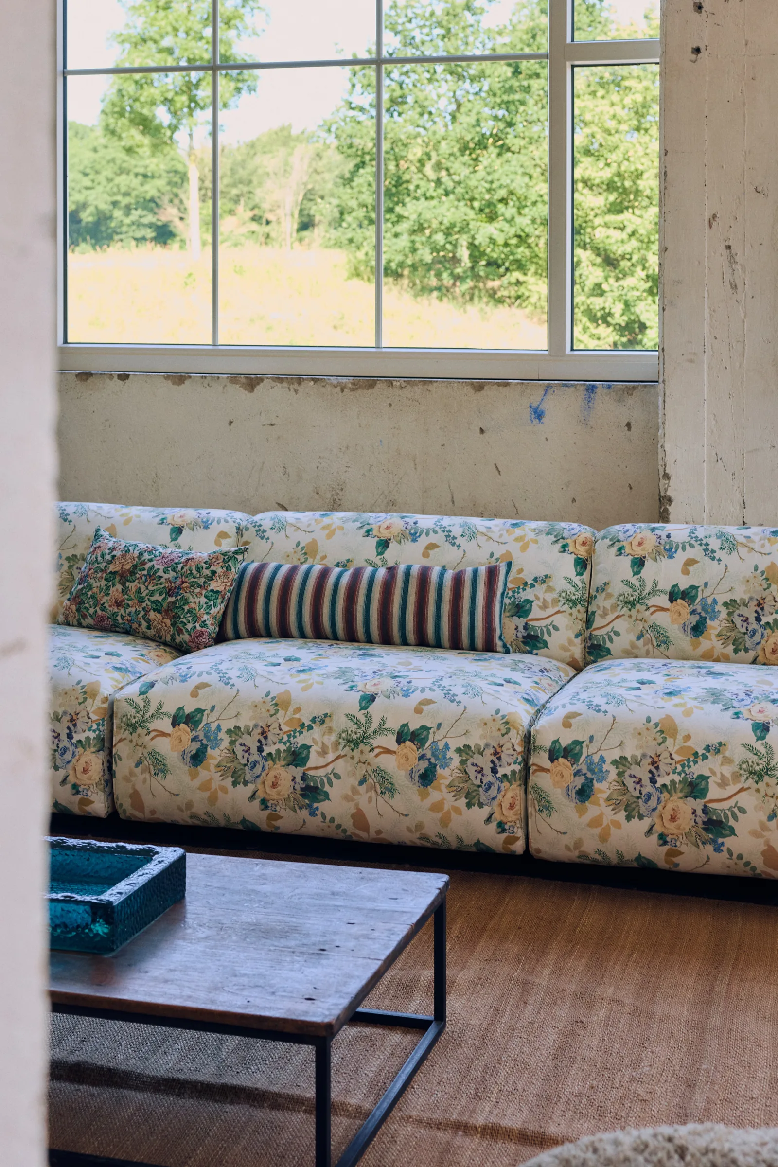 HKliving FLAKE Couch – Mittelelement 1,5-Sitzer – Wohnambiente