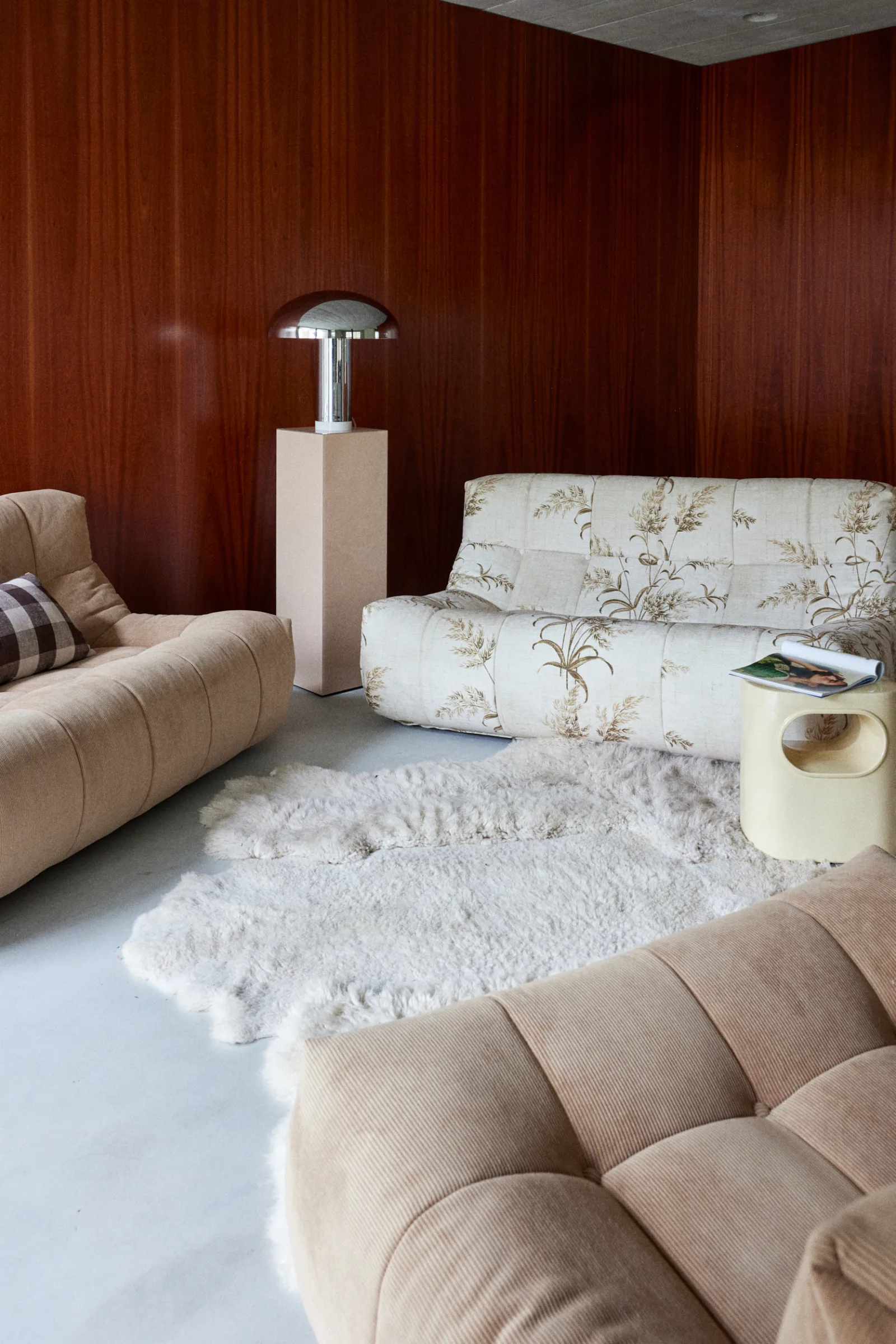 hkliving Lounge Tischleuchte VOL5115 in mocca – Wohnambiente