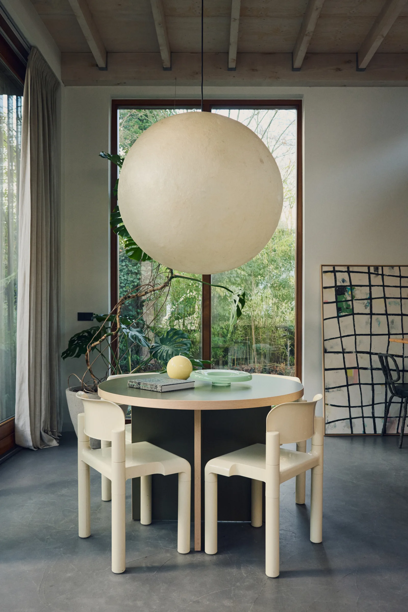 HKliving Esstisch rund 110 cm – Wohnambiente
