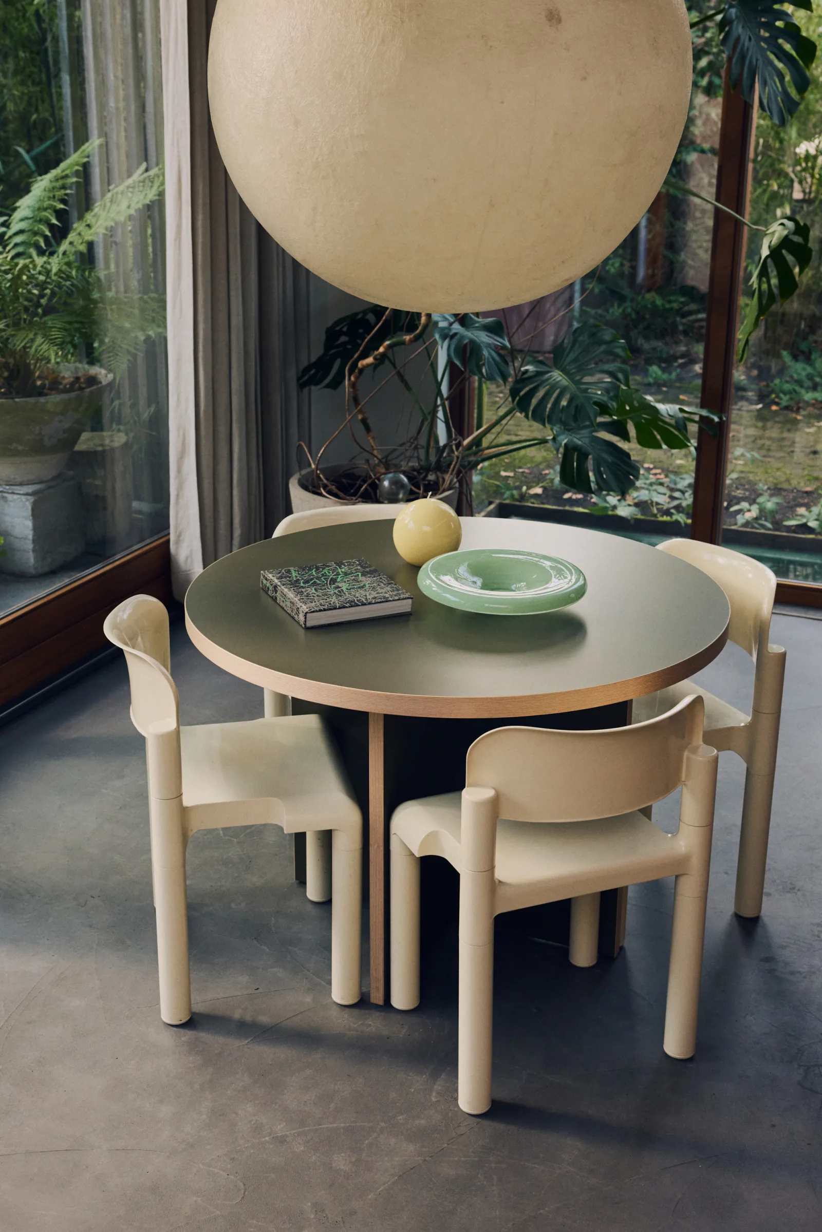 HKliving Esstisch rund 110 cm – Wohnambiente