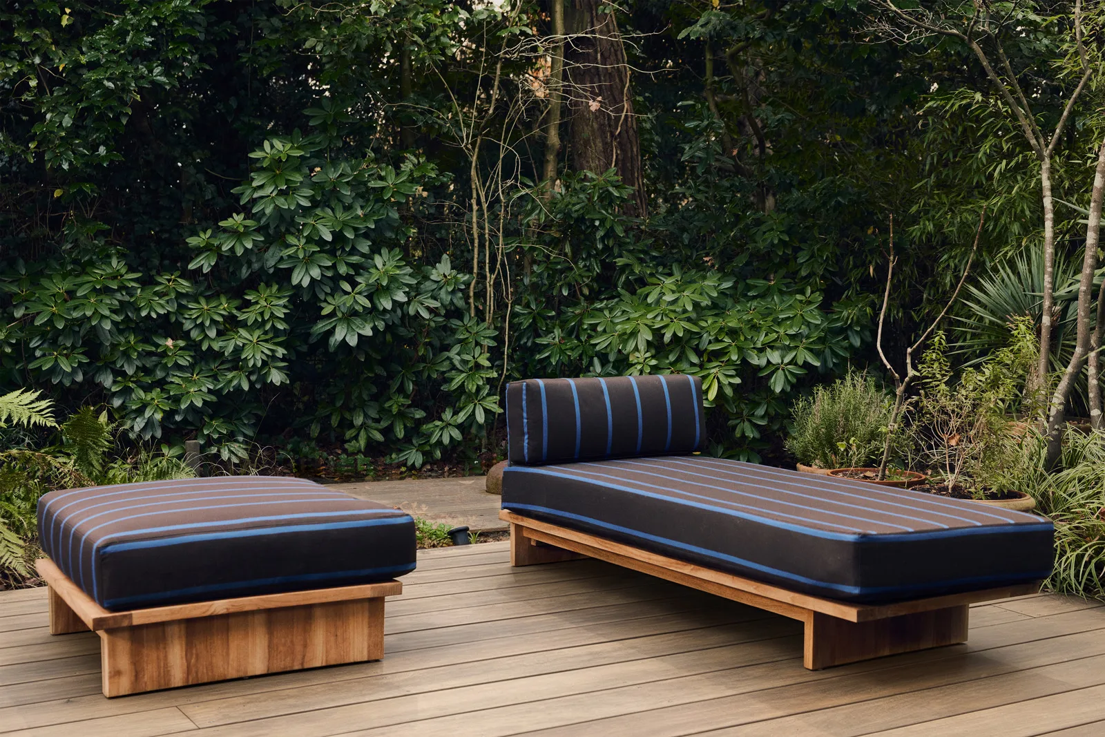 HKliving Outdoor Hocker Teak – Wohnambiente
