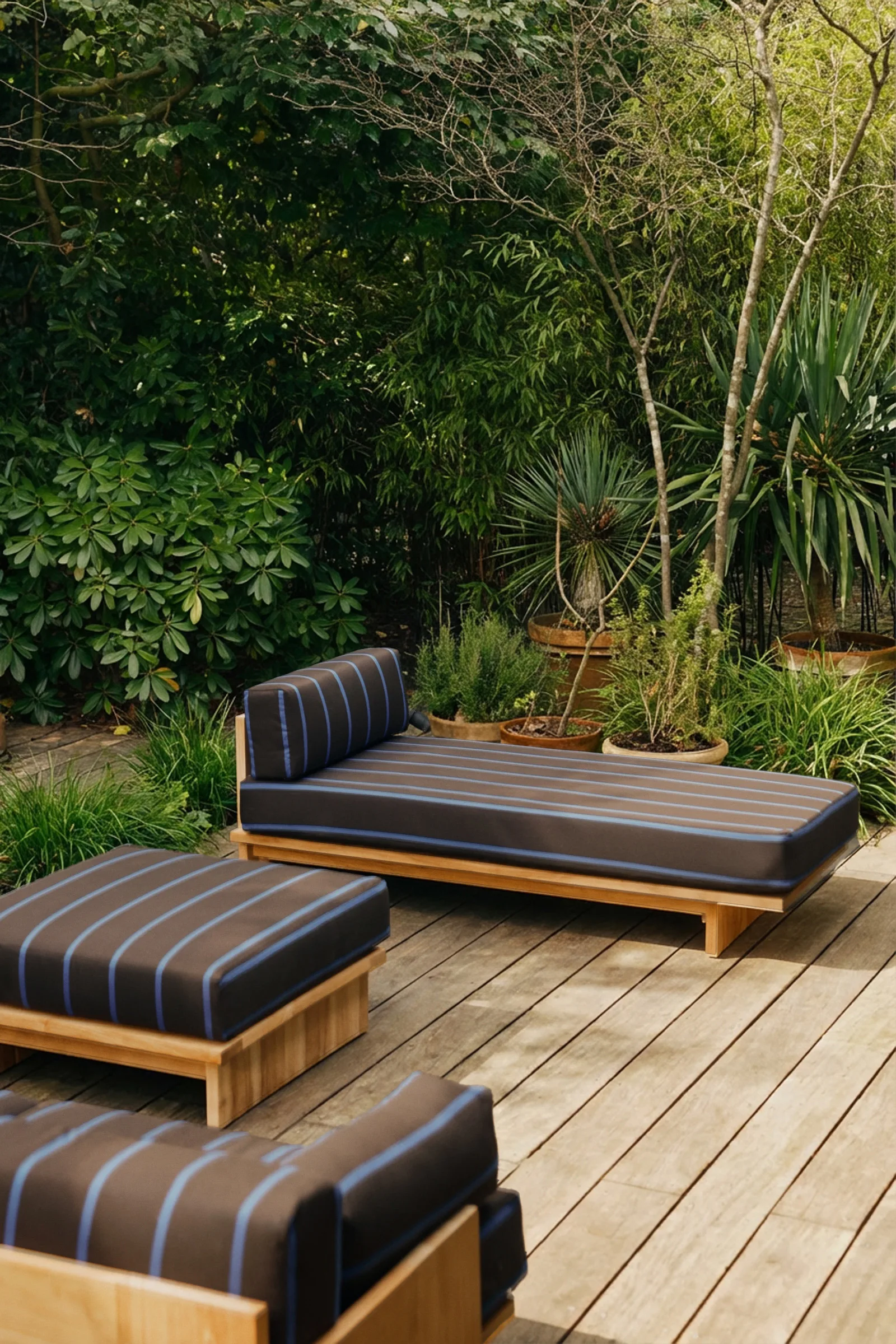 HKliving Outdoor Hocker Teak – Wohnambiente