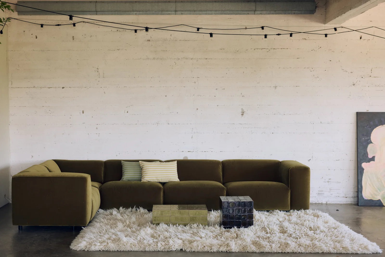 HKliving FLAKE Couch – Element links XL – Wohnambiente