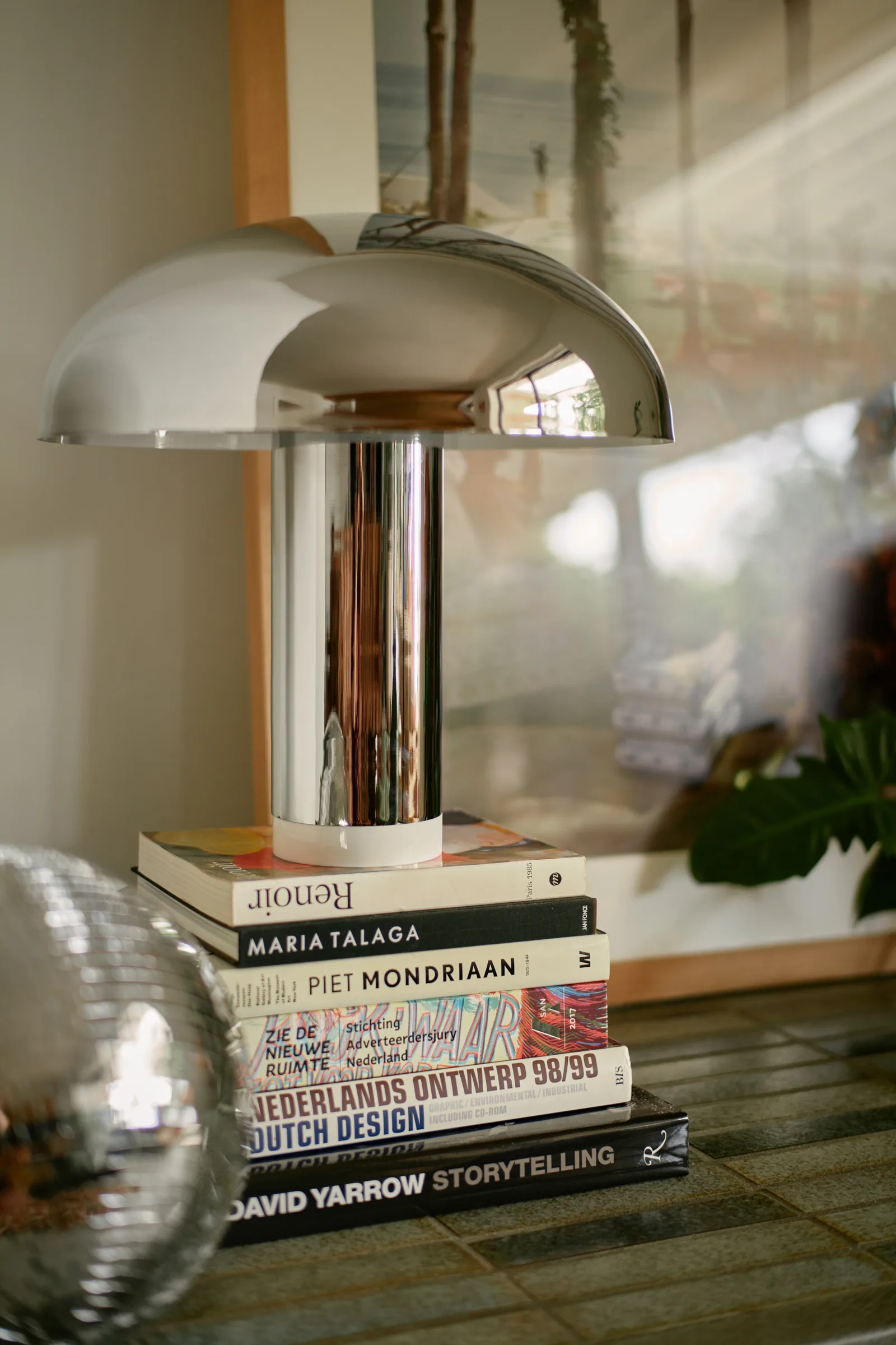 hkliving Lounge Tischleuchte VOL5115 in mocca – Wohnambiente