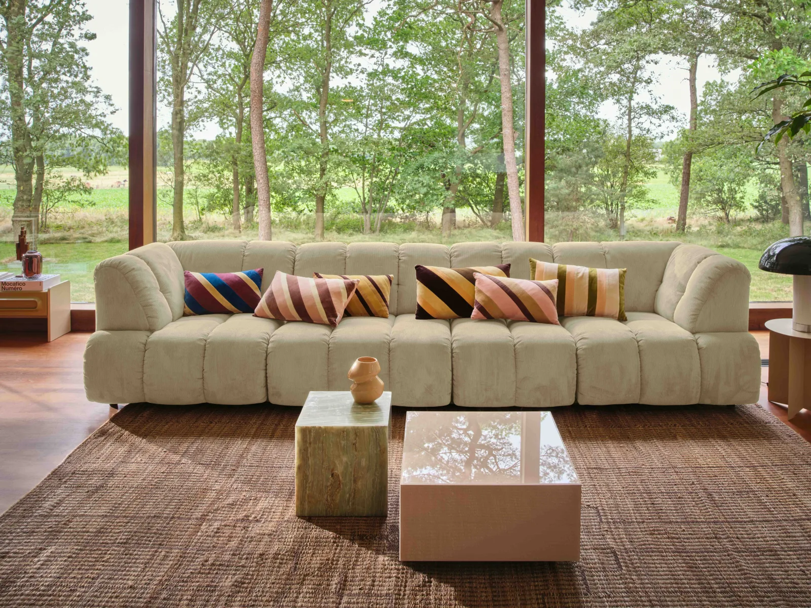 HKliving Wave Couch – Mittelelement Klein – Wohnambiente