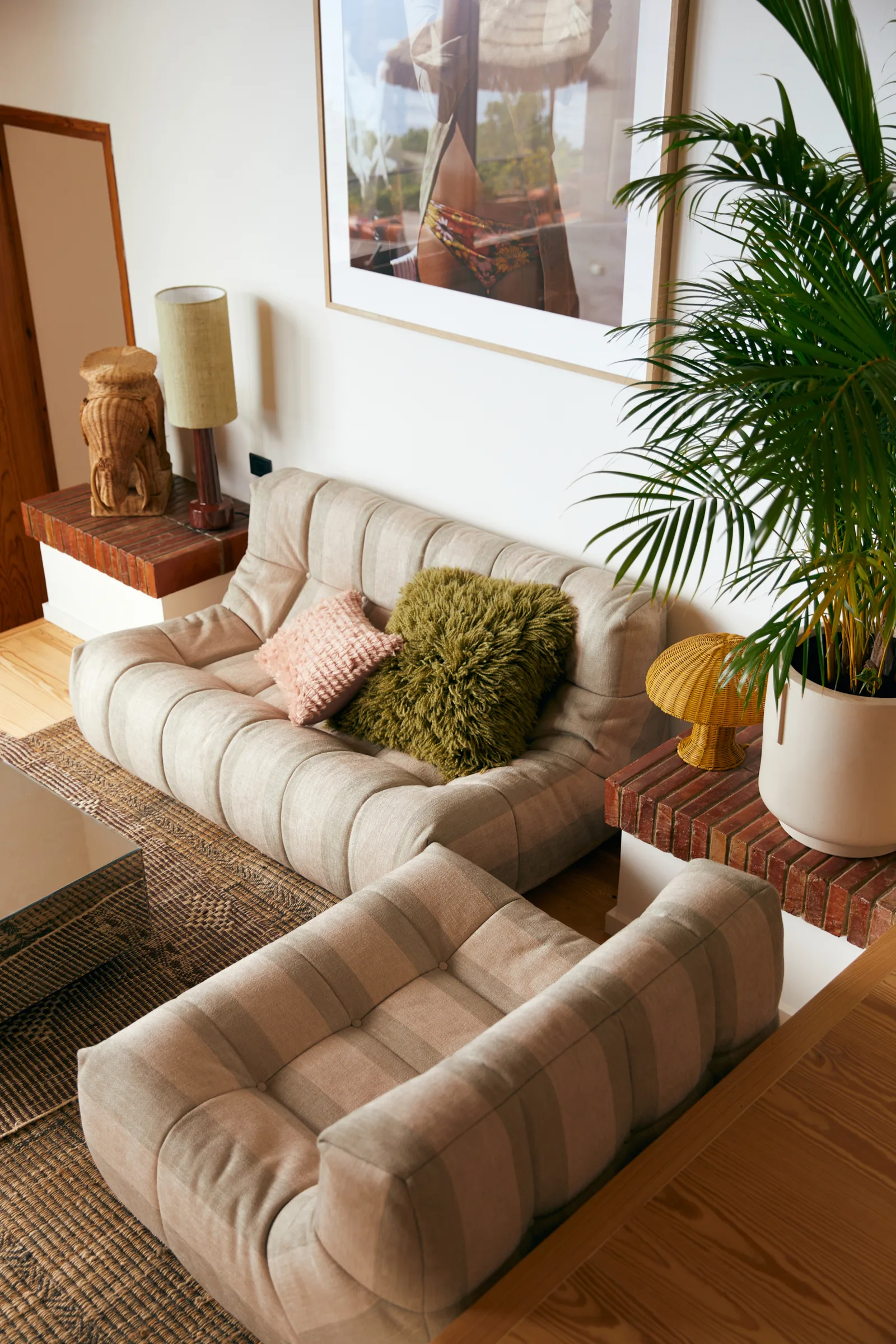 HKliving Lazy Lounge Sessel – Wohnambiente