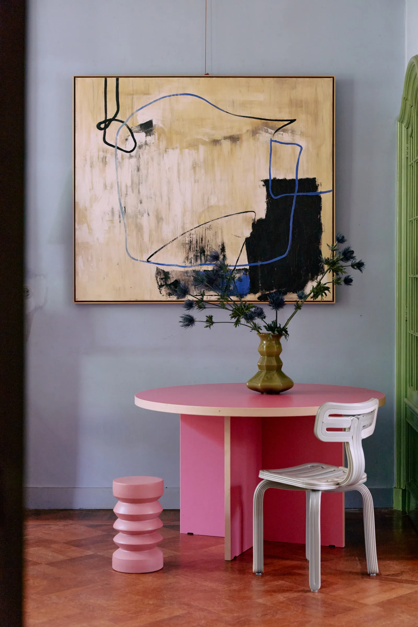 HKliving Esstisch rund 130 cm – Wohnambiente