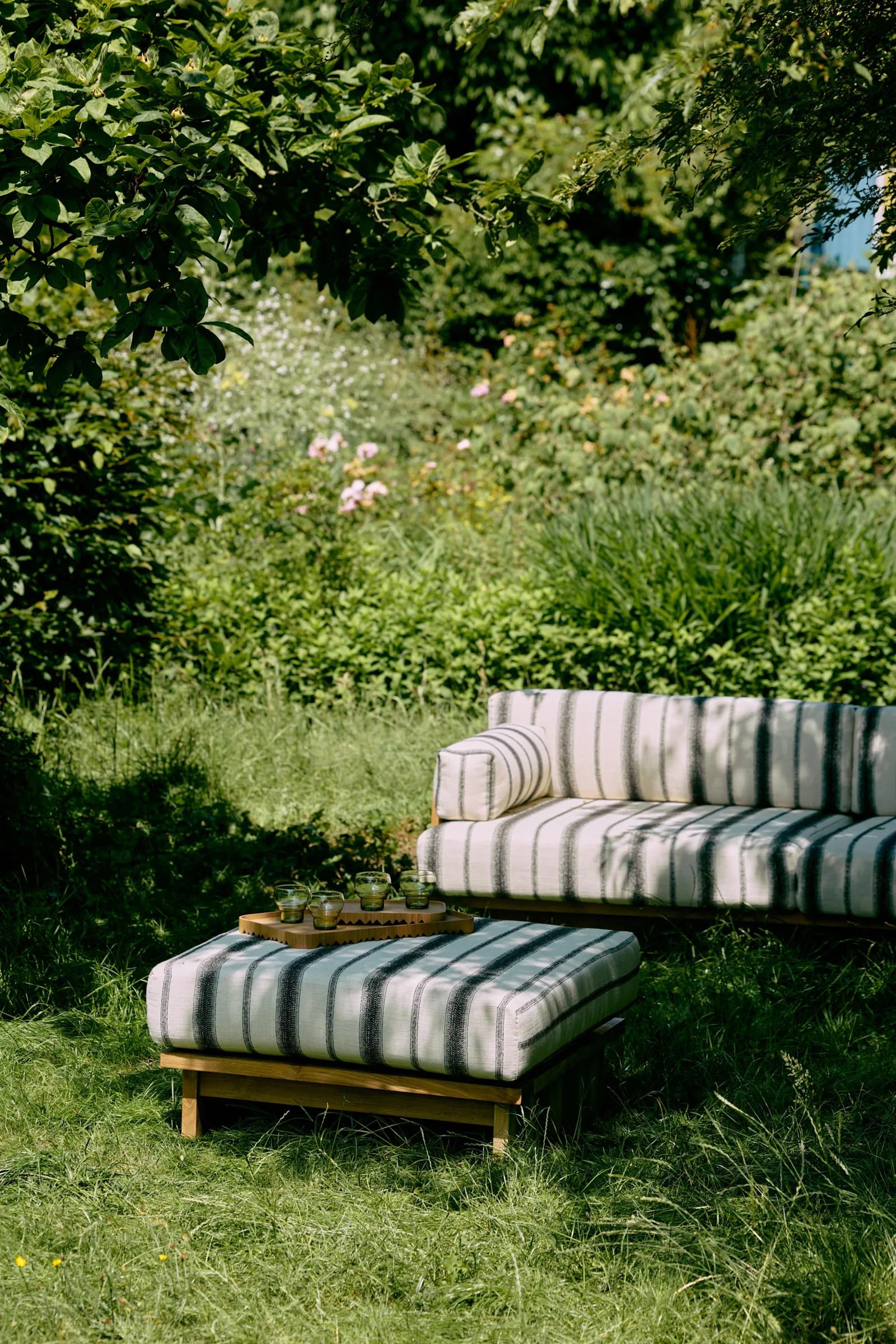 HKliving Outdoor Hocker Teak – Wohnambiente