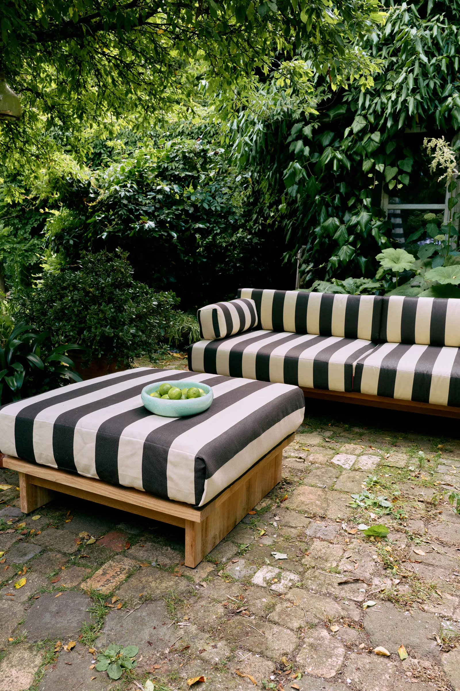 HKliving Outdoor Hocker Teak – Wohnambiente