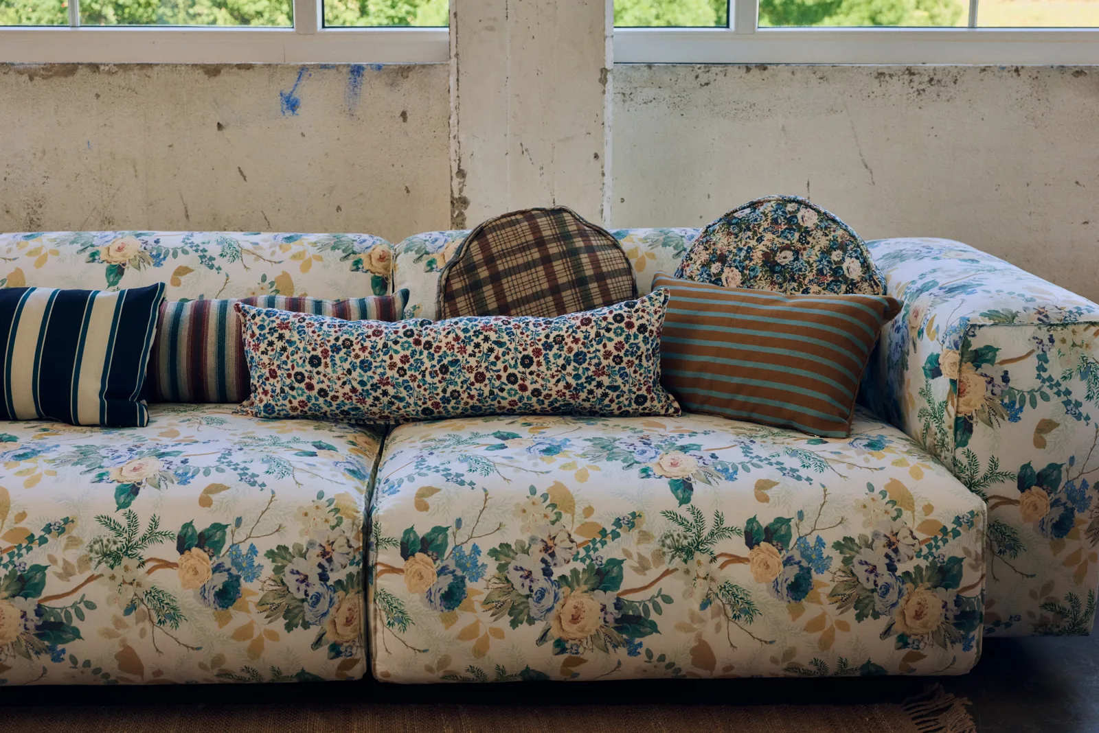 HKliving FLAKE Couch – Element rechts XL – Wohnambiente