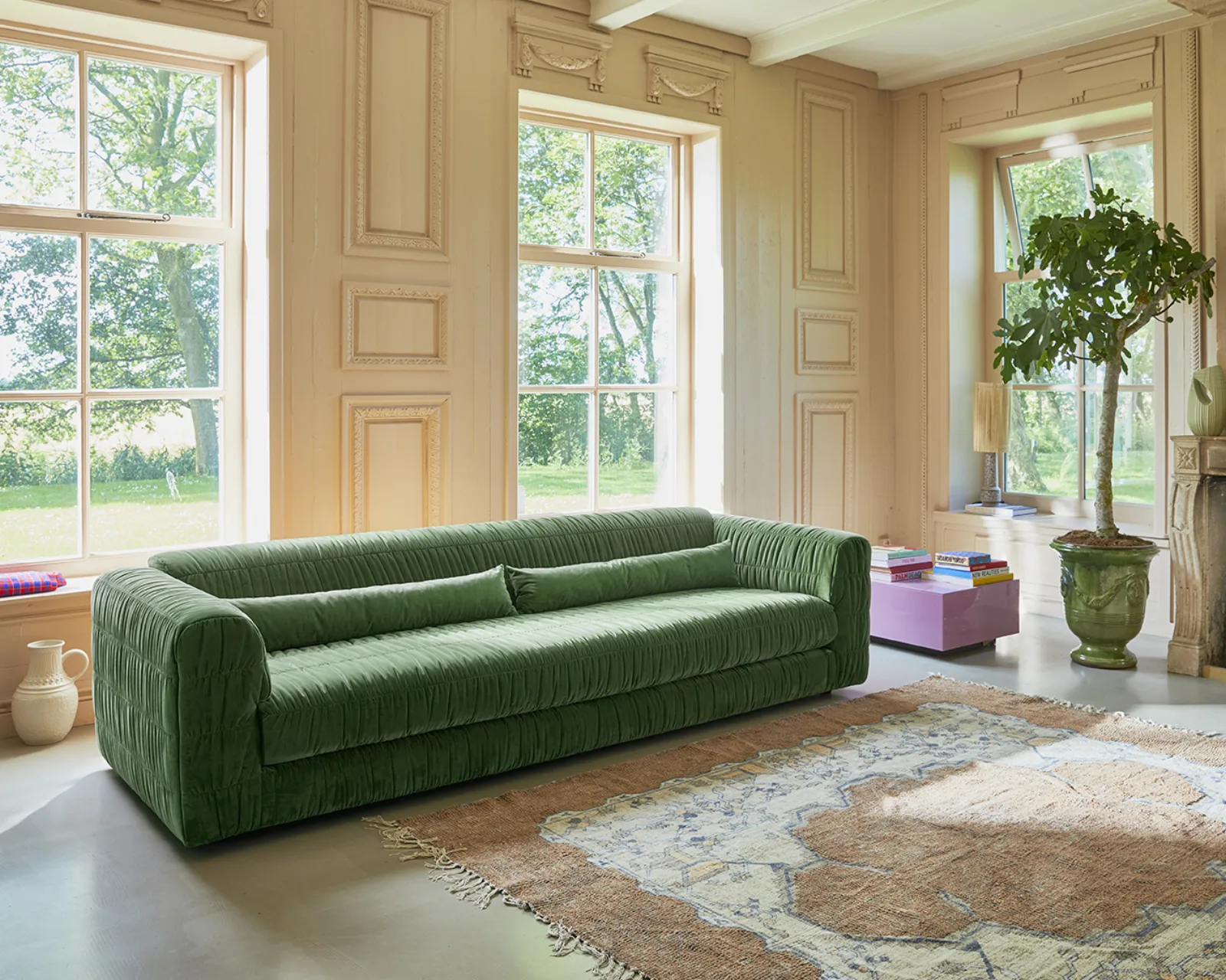 HKliving Club Couch – Wohnambiente