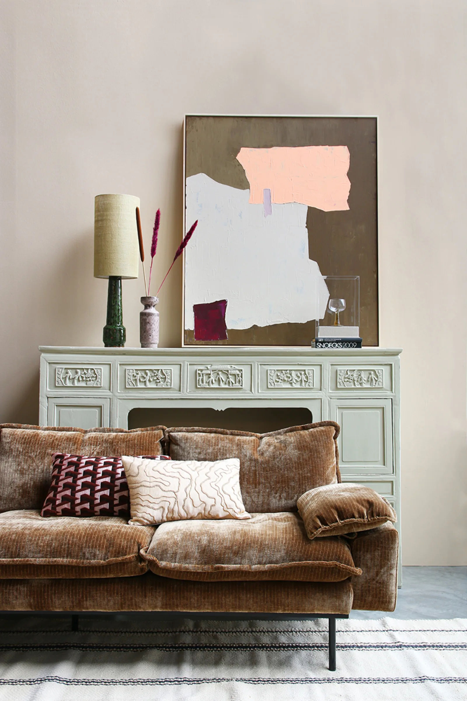 HKliving Retro Sofa – 4-Sitzer – Wohnambiente