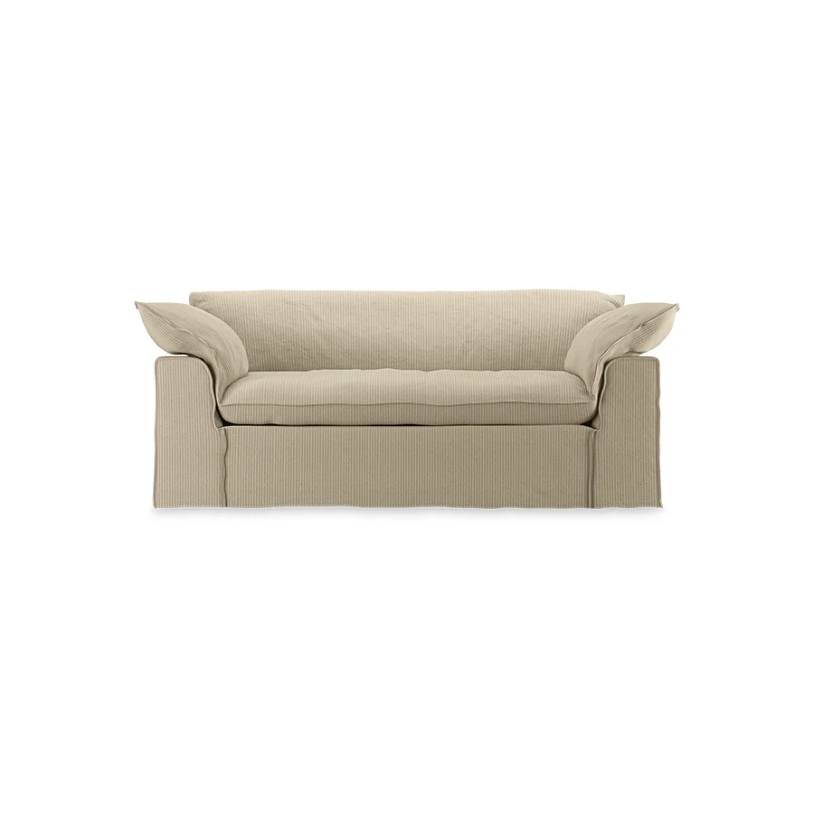 HKliving / HKliving Nomad Couch – 204 cm – Corduroy rib, Hay