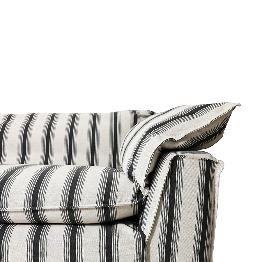 HKliving Nomad Couch – 305 cm – Rocco Chalkstripe