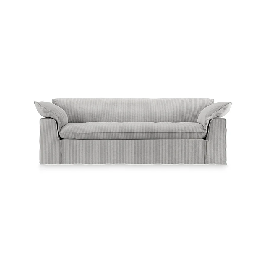 HKliving / HKliving Nomad Couch – 244 cm – Corduroy rib, Cream
