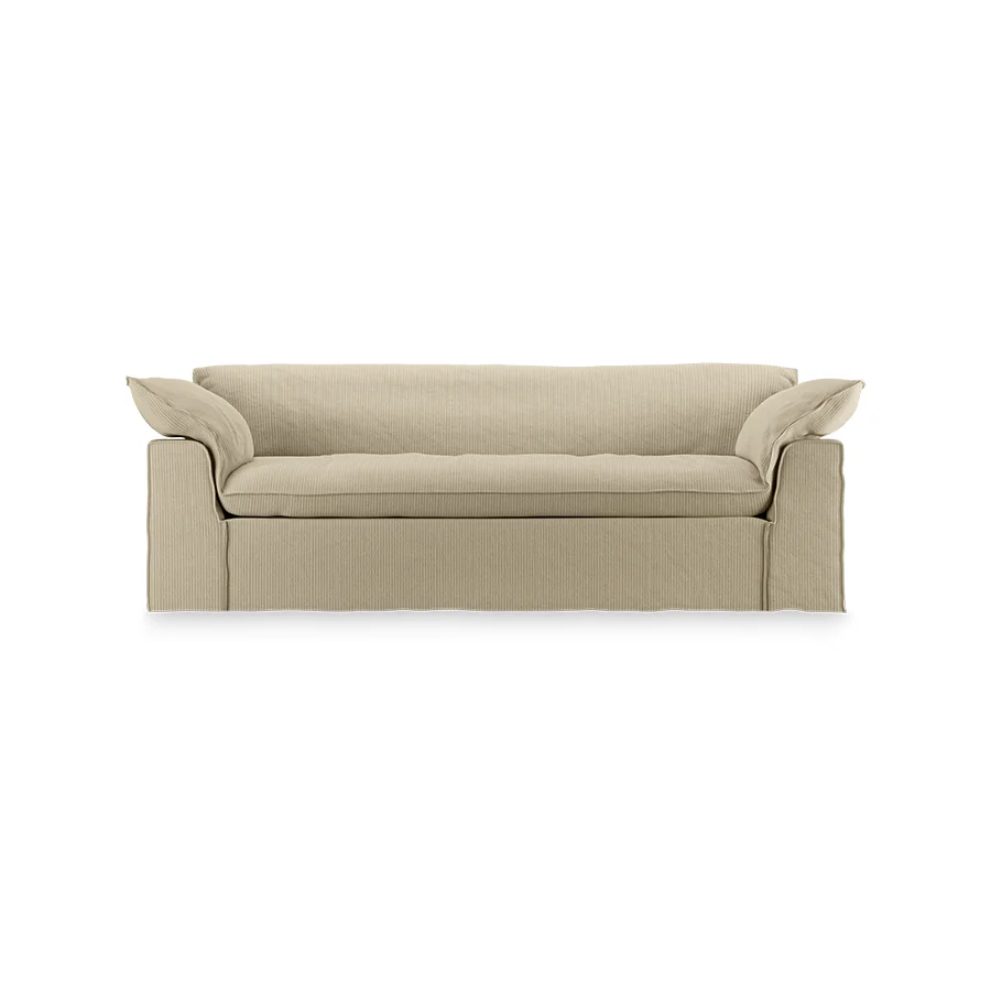 HKliving Nomad Couch – 244 cm – Corduroy rib Hay