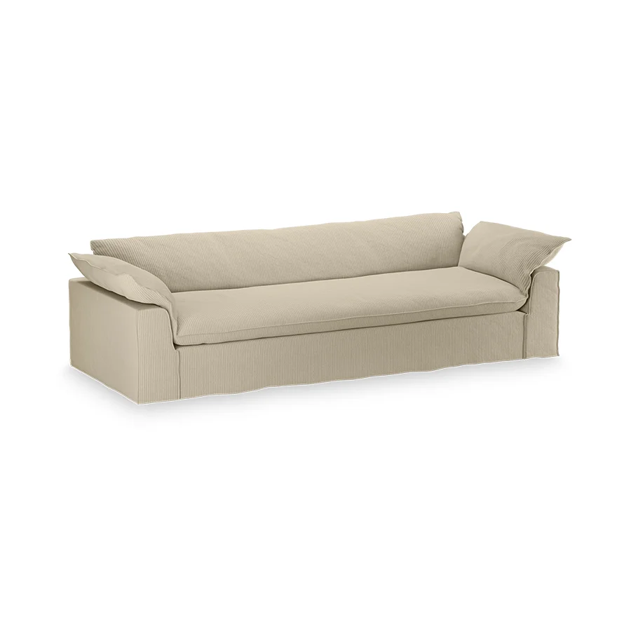 HKliving Nomad Couch – 305 cm – Corduroy rib Hay