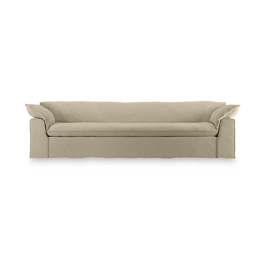 HKliving Nomad Couch – 305 cm – Corduroy rib Hay