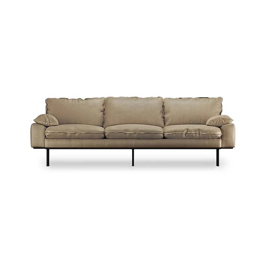 HKliving Club Couch – Linen Dusty rose