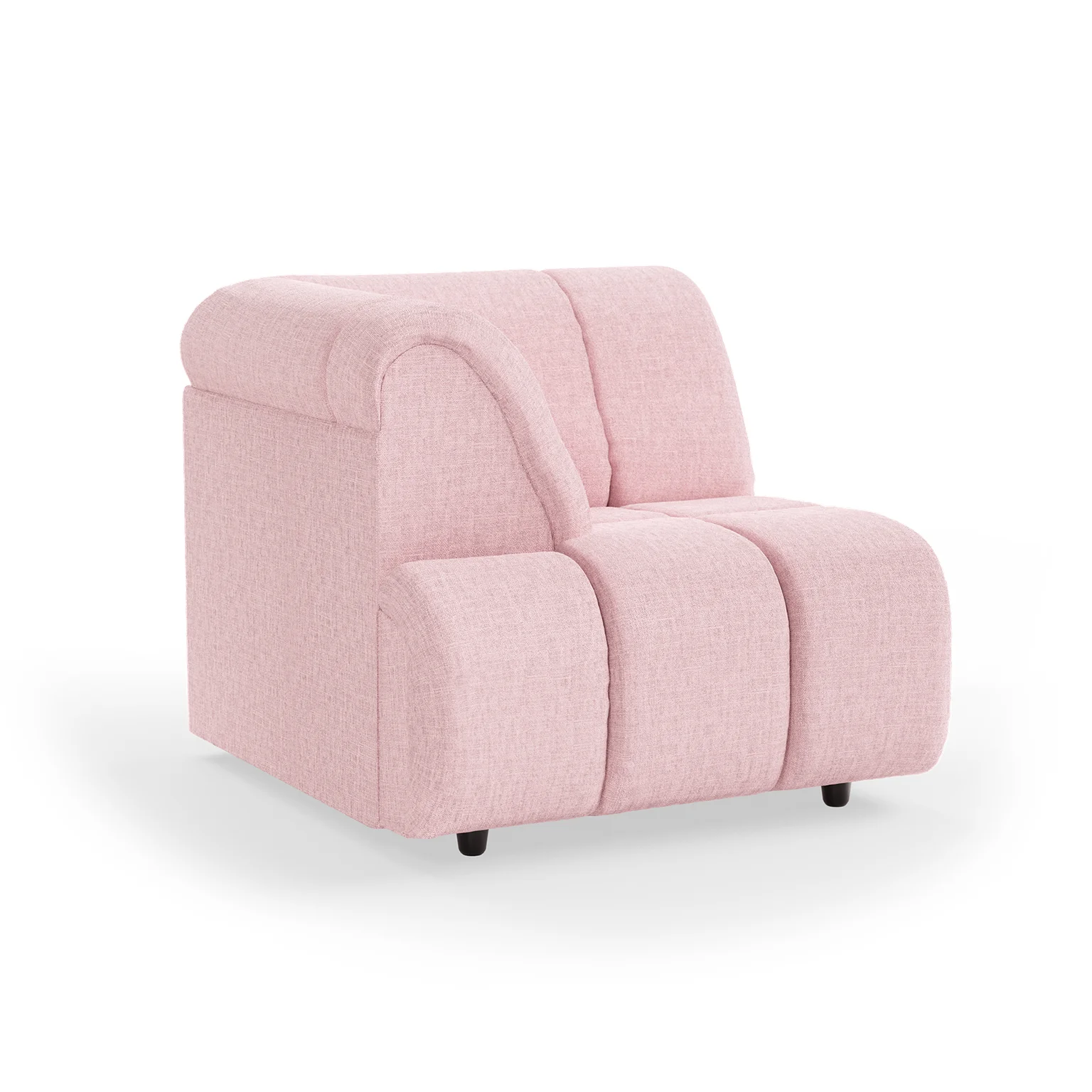 HKliving Wave Couch – Element linke hohe Armlehne