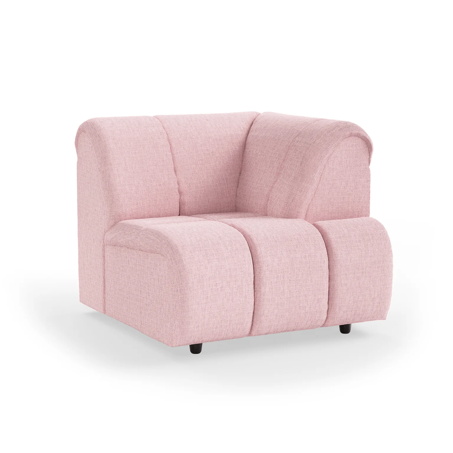 HKliving Wave Couch – Element rechte hohe Armlehne